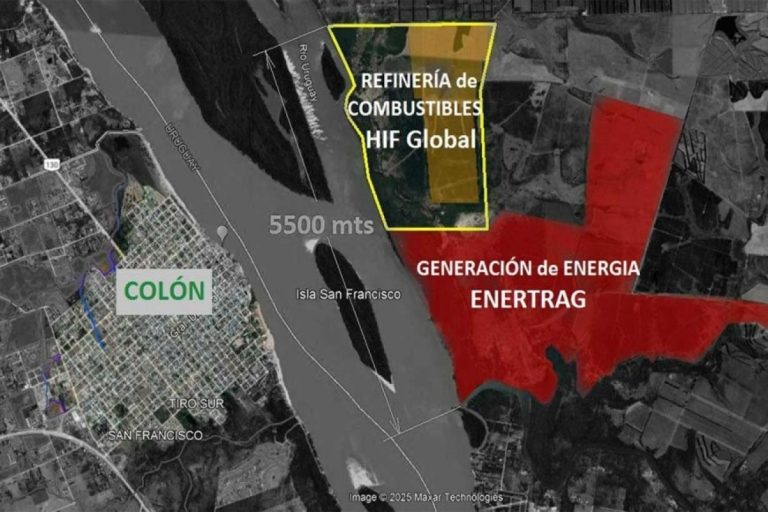 CANCILLERÍA AFIRMA QUE URUGUAY NO INFORMÓ SOBRE EL IMPACTO DE LA PLANTA DE HIDRÓGENO FRENTE A COLÓN