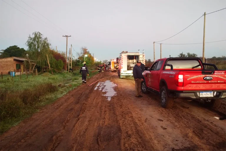 MURIÓ UN BOMBERO TRAS EL INCENDIO DE SU VIVIENDA EN GUALEGUAY