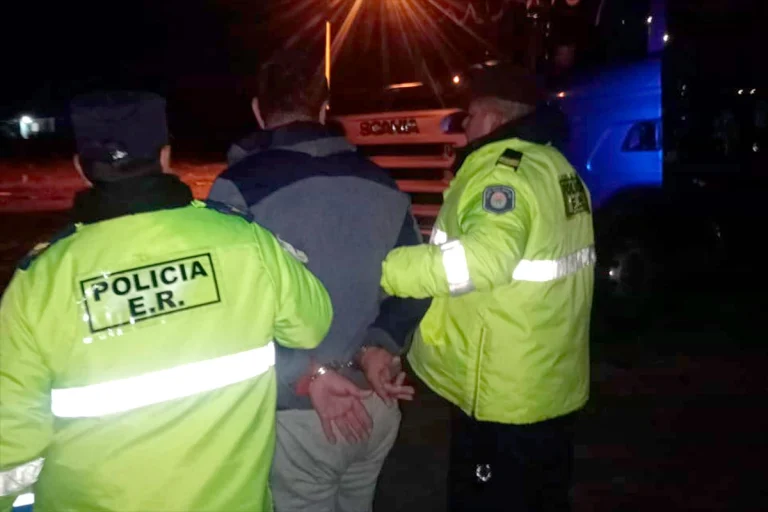 DETUVIERON EN RUTA 12 A CAMIONERO QUE CHOCÓ AUTOS Y HUYÓ DE CONTROL POLICIAL