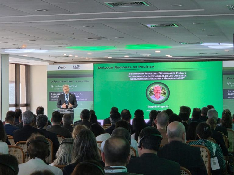 INVITADO POR EL BID, FRIGERIO EXPUSO EN BRASIL SOBRE GOBERNANZA FISCAL Y MODERNIZACIÓN INSTITUCIONAL