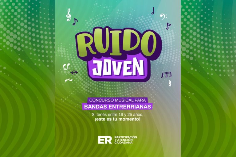 SE LANZA “RUIDO JOVEN”, EL CONCURSO MUSICAL PARA BANDAS Y SOLISTAS ENTRERRIANOS