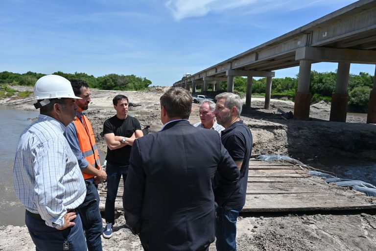FRIGERIO VISITÓ LA OBRA DEL PUENTE “EL CINTO” Y DESTACÓ SU IMPORTANCIA PARA LA CONECTIVIDAD Y PRODUCCIÓN LOCAL