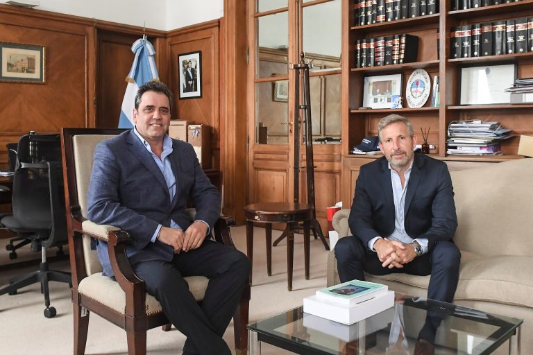 FRIGERIO SE REUNIÓ CON EL MINISTRO DEL INTERIOR PARA FORTALECER LA COOPERACIÓN ENTRE NACIÓN Y PROVINCIA