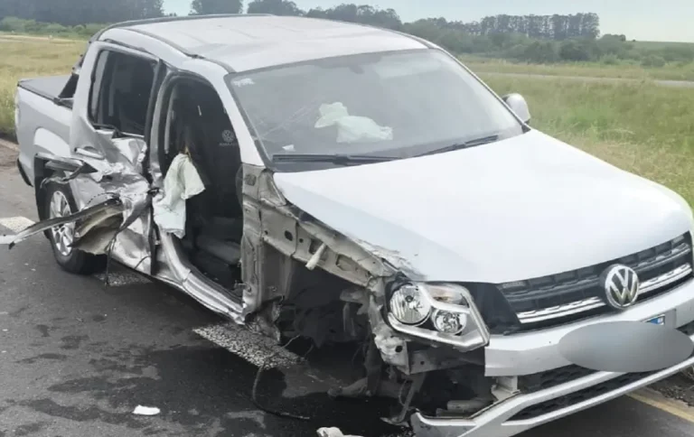 UNA JOVEN SUFRIÓ UNA FRACTURA DE FÉMUR EN UN GRAVE ACCIDENTE EN LA RUTA 14