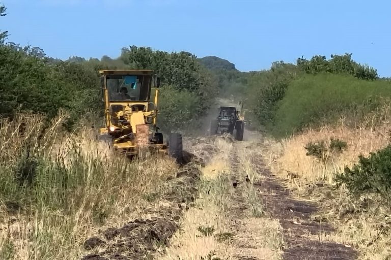 REALIZAN TRABAJOS DE MEJORAMIENTO EN CAMINOS RURALES DE URDINARRAIN