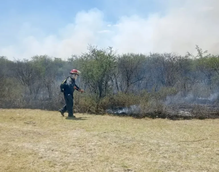 DEMANDÓ SIETE HORAS CONTROLAR UN INCENDIO EN EL ARROYO EL CURA