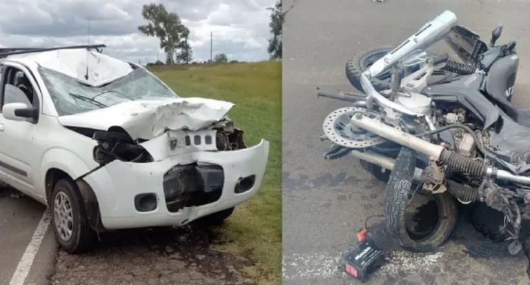 UN MOTOCICLISTA RESULTÓ HERIDO TRAS UN GRAVE ACCIDENTE EN LA RUTA 20 Y SOLICITAN DADORES DE SANGRE