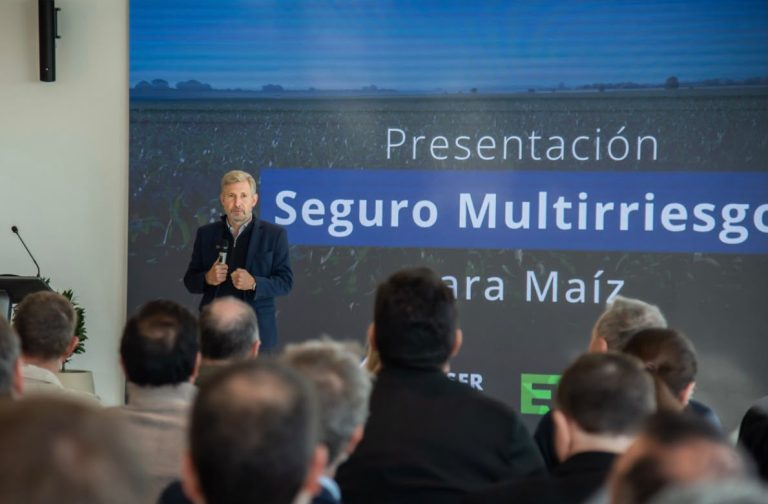 Frigerio presentó el seguro multirriesgo para Entre Ríos de maíz junto a las principales aseguradoras del país